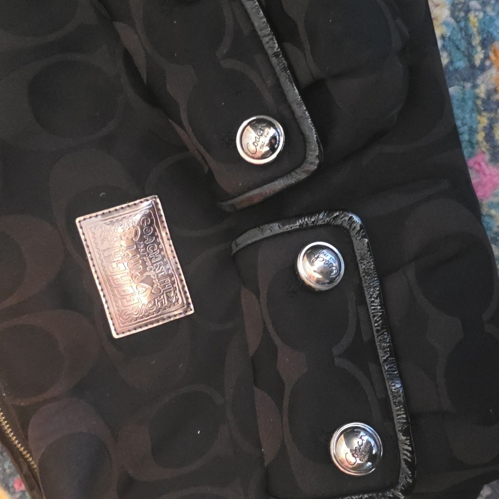 Coach 14570 Poppy Signature Jacquard - Picture 2 of 11